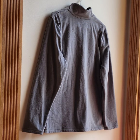 Eddie Bauer Gray Quarter Zip Fleece Pullover Size XL - Picture 13 of 15